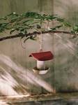 cosy feeder silo 18cm tuscan red